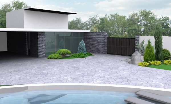 Limestone Driveway Install